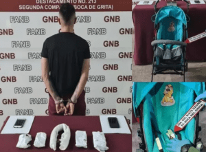“Joyita” transportaba marihuana y cocaína dentro del coche de su bebé en Táchira
