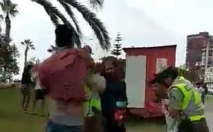 Grupo de venezolanos se resistió al arresto y agredió a carabineros en Chile (Video)