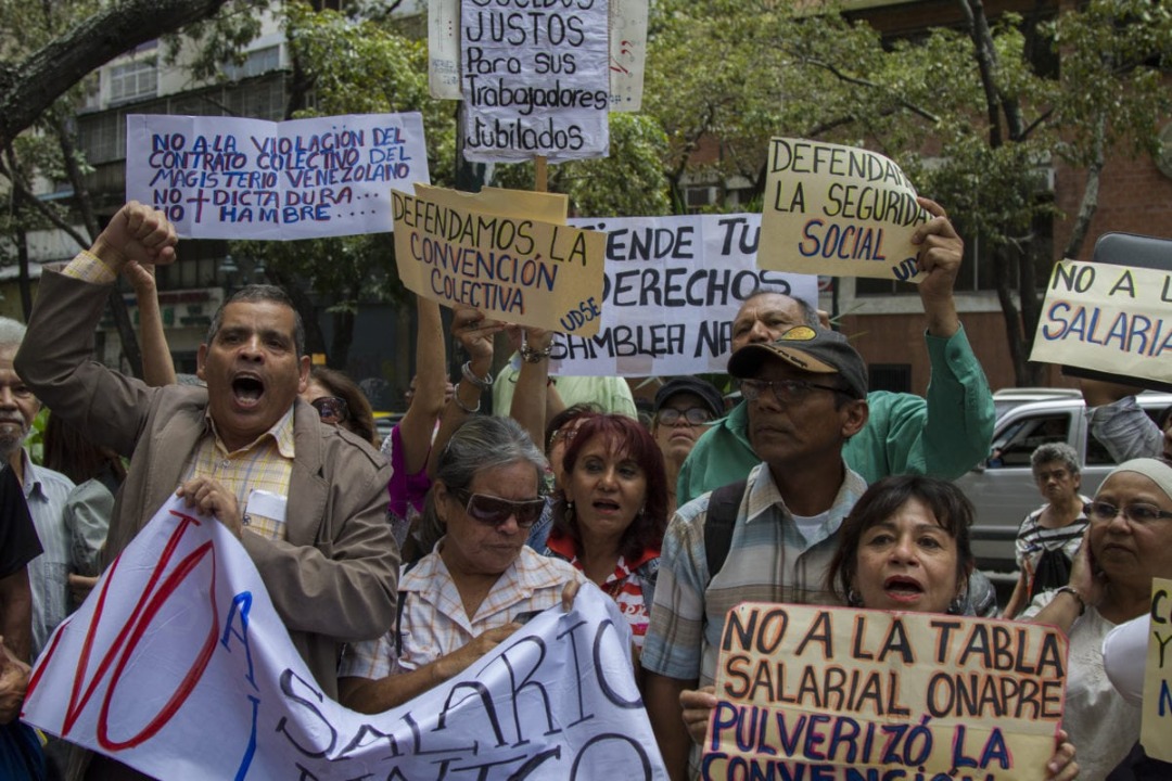 Trabajadores protestan contra “salarios de hambre” en Venezuela este #1May