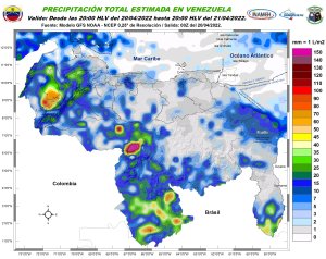 Inameh alerta sobre la llegada de lluvias en varios estados de Venezuela #21Abr