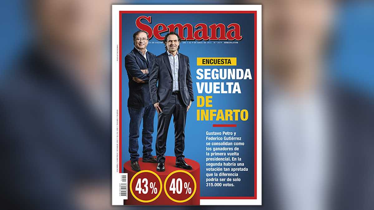 Semana: Segunda vuelta presidencial de infarto: Fico Gutiérrez está a solo tres puntos de Gustavo Petro