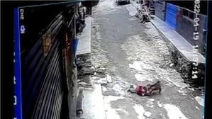Escalofriante momento: Niña jugaba en la calle y fue raptada por un mono (VIDEO)