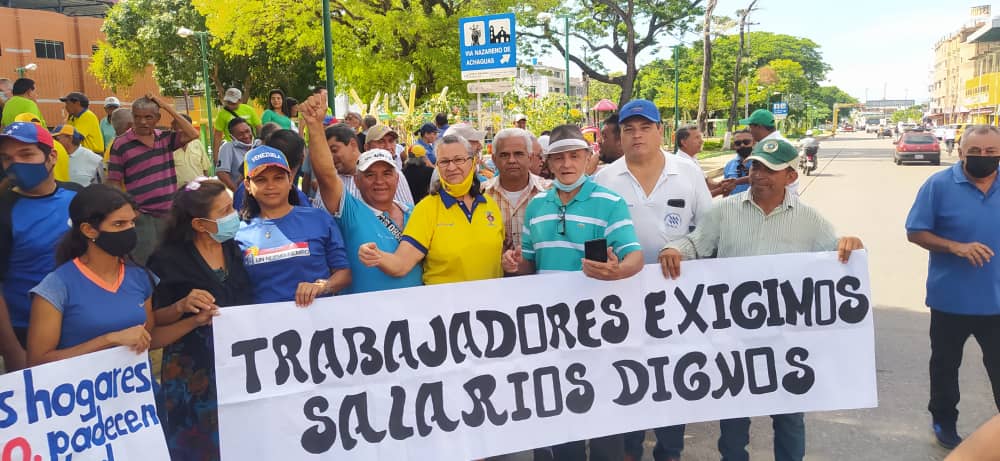 EN IMÁGENES: el rechazo de los trabajadores apureños frente a los atropellos del régimen de Maduro #1May