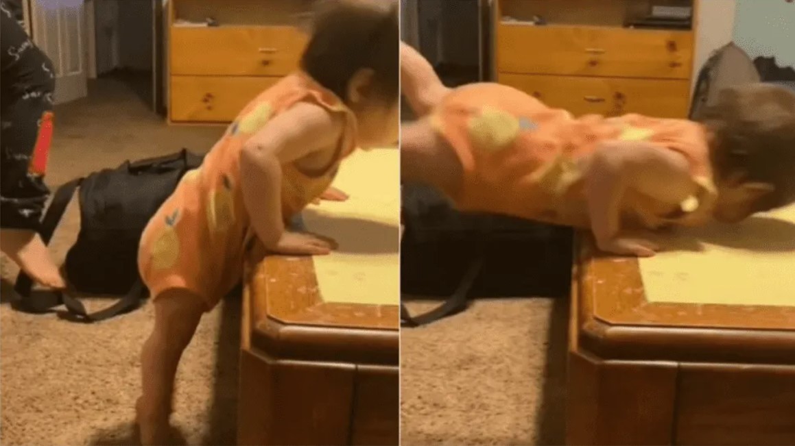 Presencia sobrenatural arrastra a un bebé por los pies mientras juega en su casa (Video)