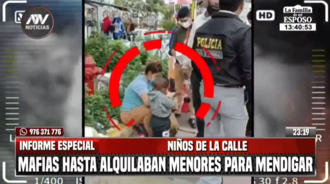 Desarticulan banda dedicada a alquilar niños para pedir limosnas en las calles en Perú