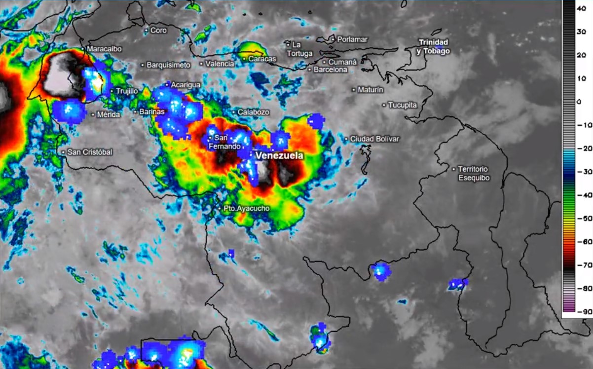 Inameh prevé fuertes lluvias en varios estados de Venezuela #10Ago