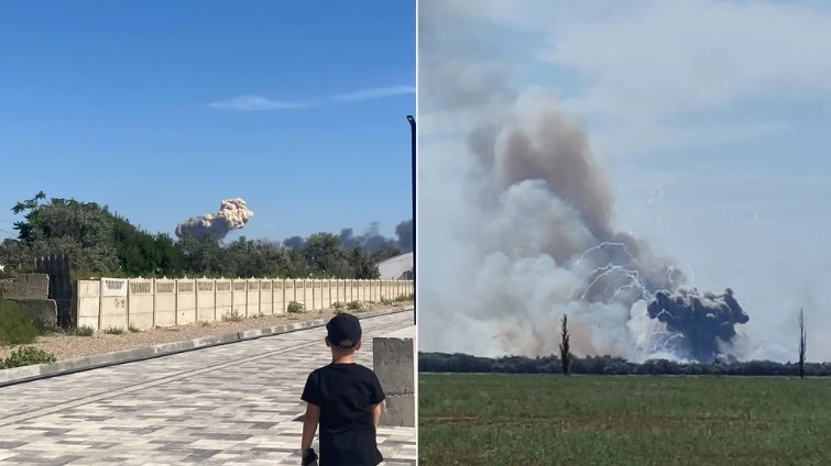 Al menos un muerto y varios heridos tras fuertes explosiones cerca de una base aérea rusa en Crimea