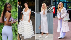Del vestido blanco de Salma Hayek a los polémicos zapatos “Crocs con Balenciaga” de Pamela Anderson: look de celebridades