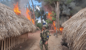 Fanb destruyó otro campamento de droga en la frontera de Apure (fotos)