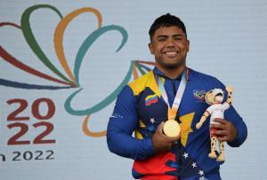 ¡Orgullo nacional! Keydomar Vallenilla ganó oro con nuevo récord en los Juegos Suramericanos
