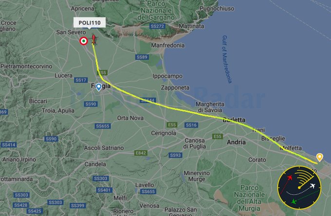Inician la búsqueda de un helicóptero que desapareció de los radares en el sur de Italia