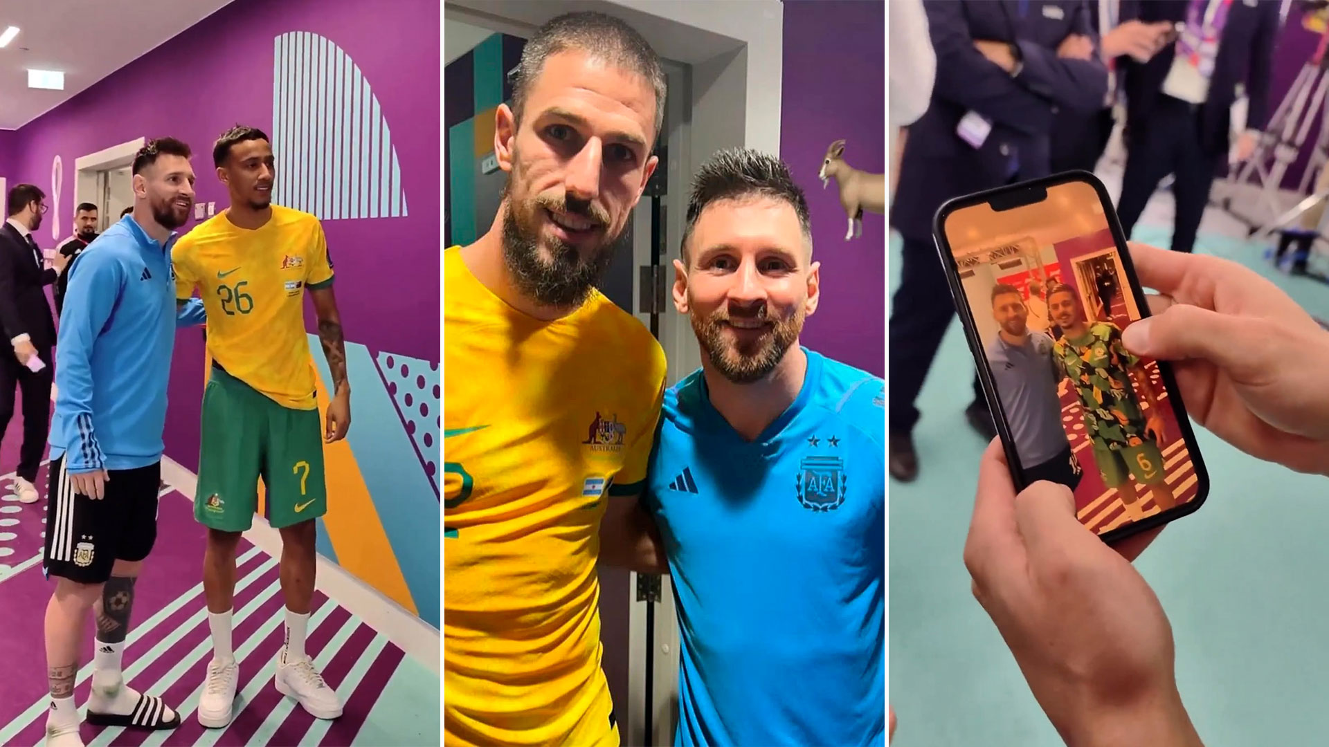 “Es un ser humano increíble”: la locura de los australianos por sacarse una foto con Lionel Messi luego de la derrota ante Argentina