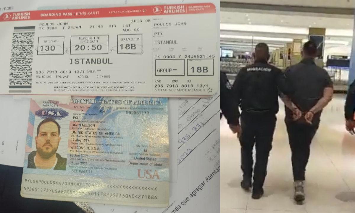 VIDEO: así fue la detención de John Poulos; Policía panameña mostró su pasaporte