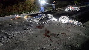 Choque entre motorizados en plena madrugada este #29Ene dejó dos muertos en Aragua
