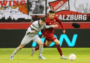 Nicolás Capaldo sentenció a la Roma durante los minutos finales en Salzburgo