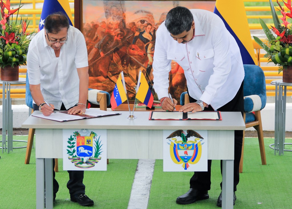 Maduro y Petro prometieron incrementar el comercio entre Venezuela y Colombia
