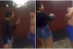 VIDEO: Mujer golpea sin piedad, y hasta con un casco, a su novio por serle infiel