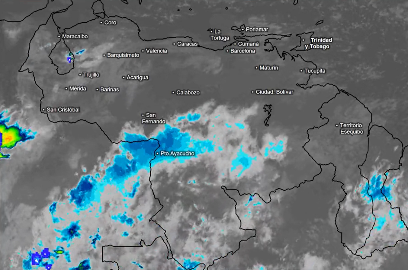 El estado del tiempo en Venezuela este #11Feb, según Inameh