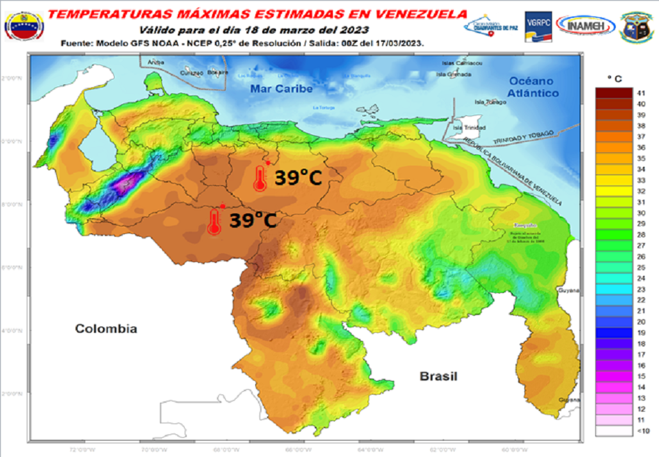 Inameh prevé baja probabilidad de lluvia en gran parte de Venezuela este #18Mar