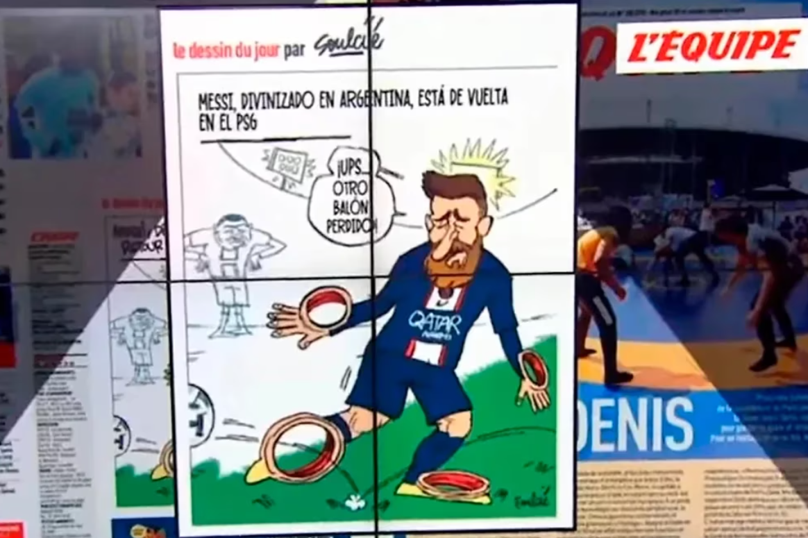Un diario francés se burló de Messi y causó indignación entre los fanáticos
