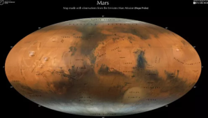 Cómo una pequeña nación logró obtener el atlas más detallado de Marte
