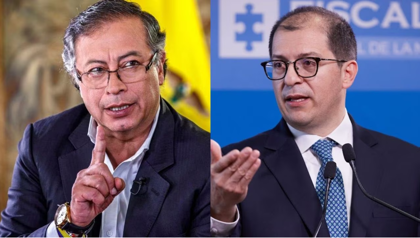 Guerra verbal de Petro con fiscal general causa choque de poderes en Colombia