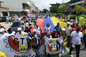 Sin mucho qué celebrar, trabajadores públicos de Barquisimeto tomaron las calles este #1May