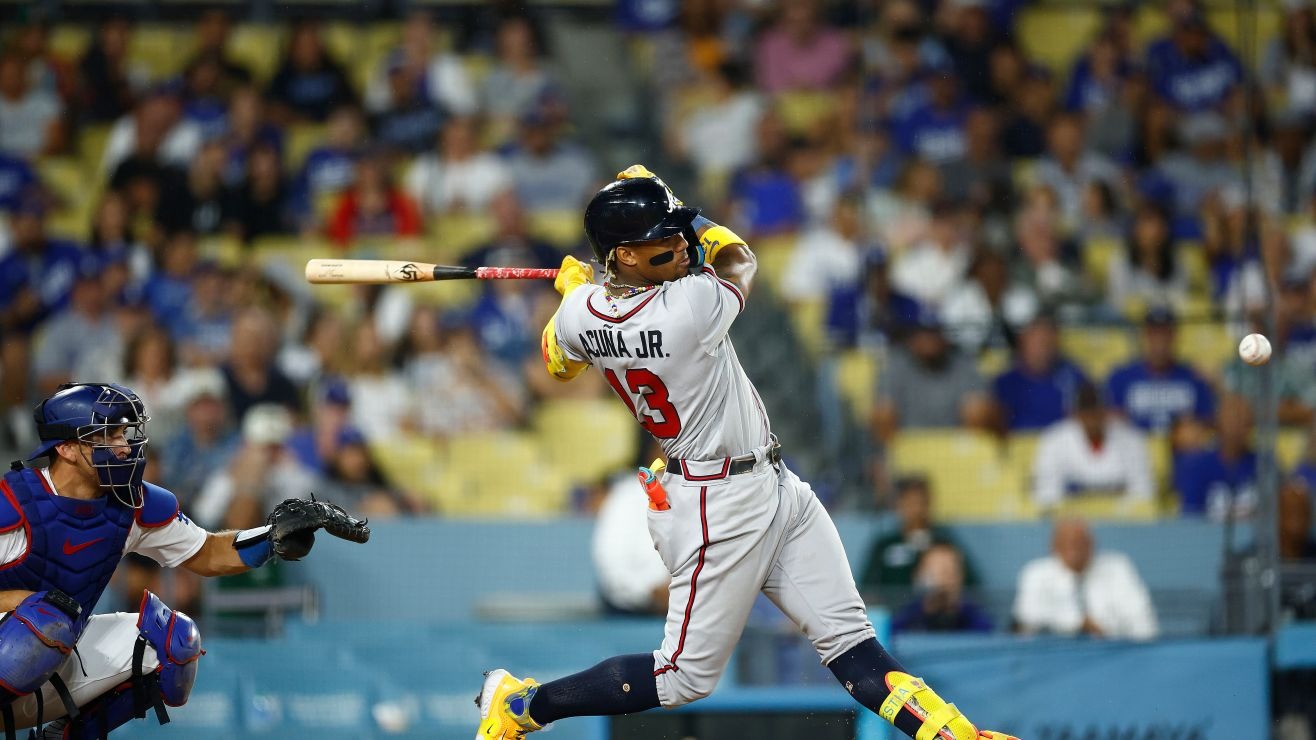 Ronald Acuña exhibió su poder con el batazo más fuerte del año en Grandes Ligas (VIDEO)