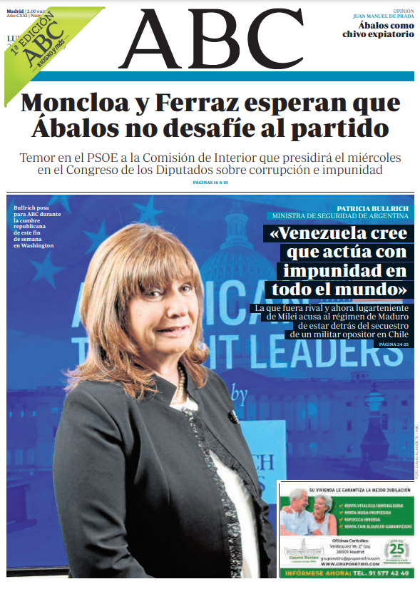 Portadas de la prensa internacional de este lunes 26 de febrero de 2024