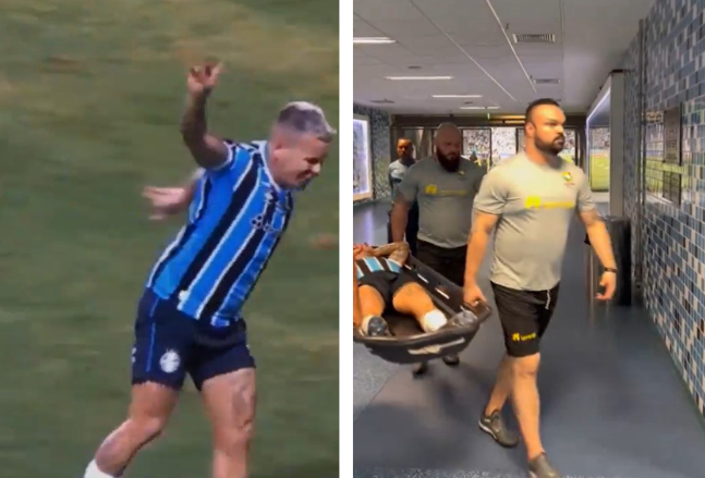 ¡Se encienden las alarmas! Yeferson Soteldo sale del partido entre Gremio y Juventude en camilla (VIDEO)