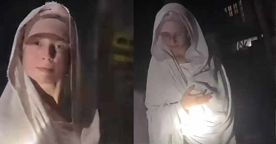 ¿María, la virgen? La extraña mujer que aparece en las calles de Israel pero nadie sabe quién es (VIDEOS)