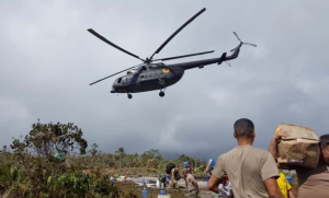 Helicóptero militar se accidentó en una selva de Ecuador con ocho personas a bordo