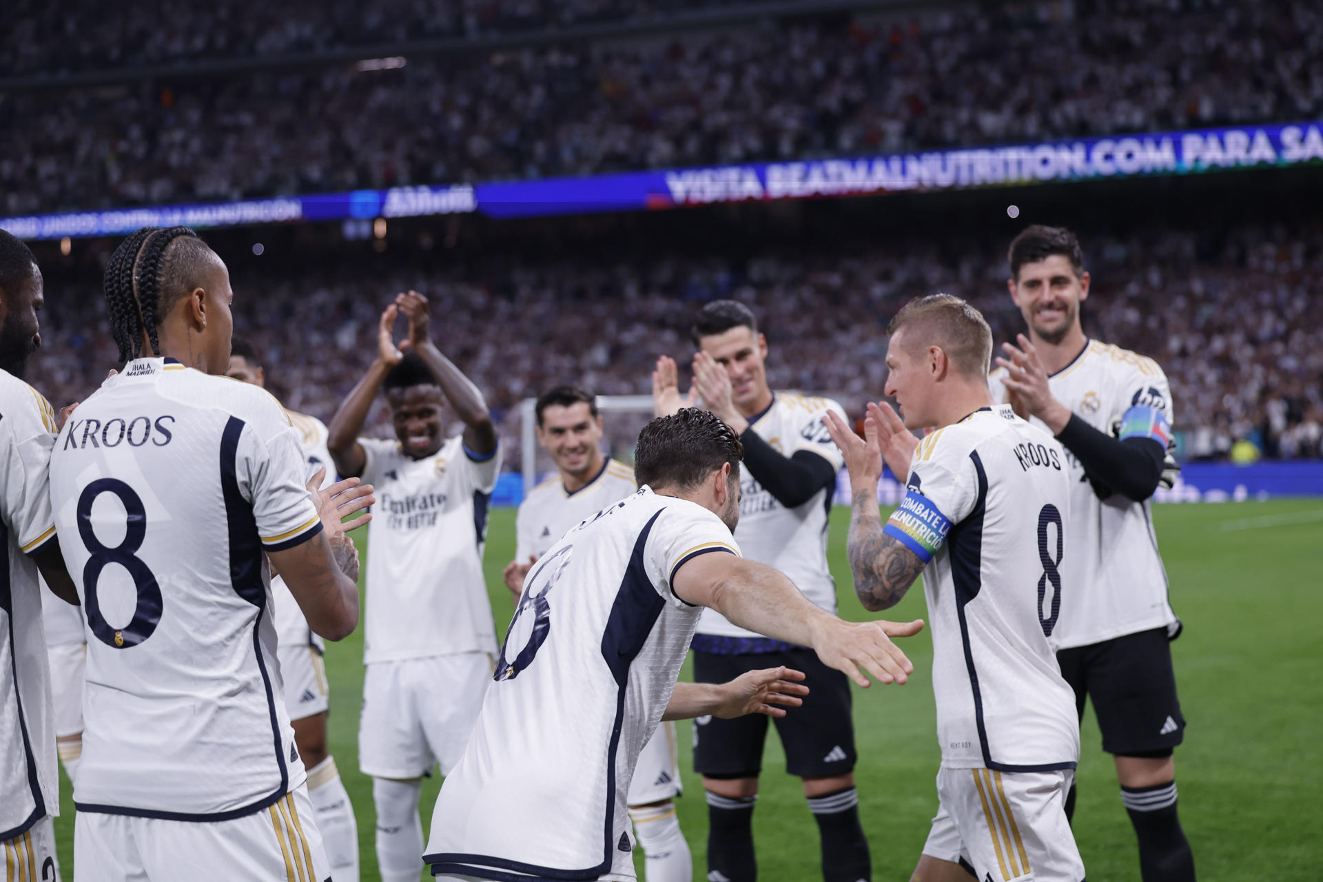 El estadio Santiago Bernabéu se rindió ante Toni Kroos en su despedida