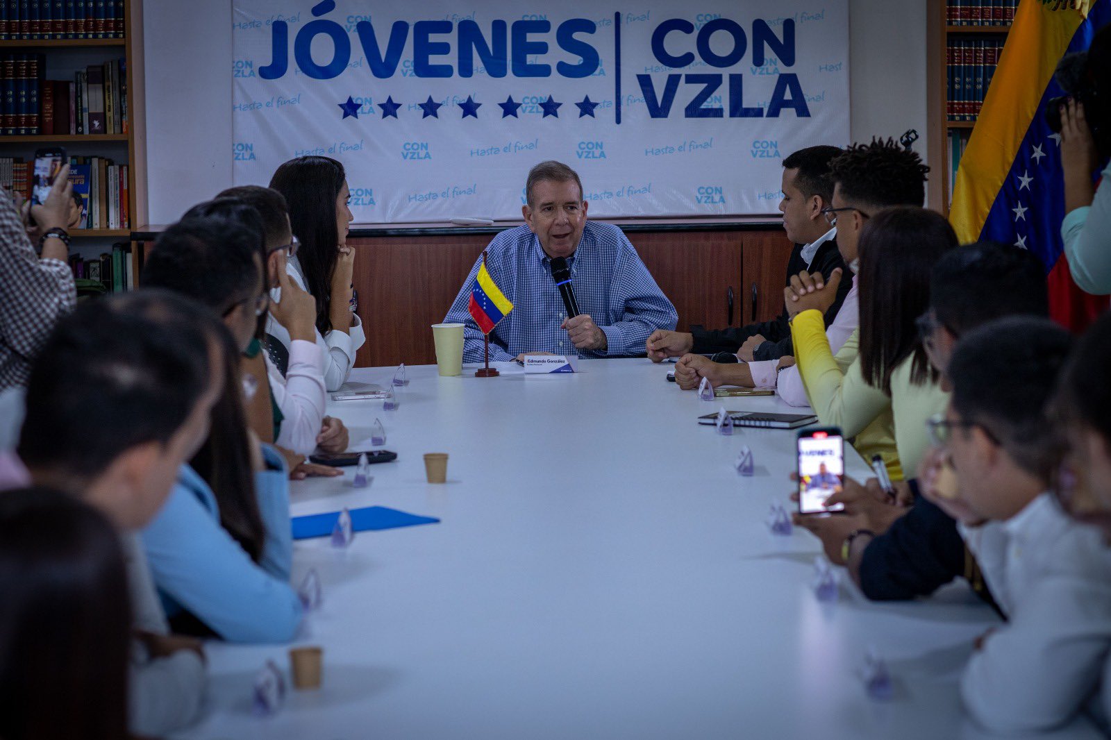 Edmundo González se reunió con líderes de la juventud venezolana este #13Jun
